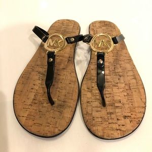 Michael Kors blackgold MK emblem charm jelly cork